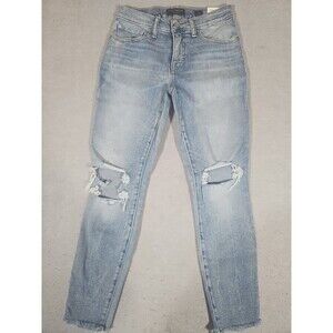 Lucky Brand AVA Mid Rise Skinny Ankle Jeans Womens Size 4/27 New Distressed NWT